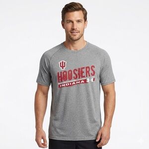 Under Armour Gray Indiana Hoosiers Men's Tee